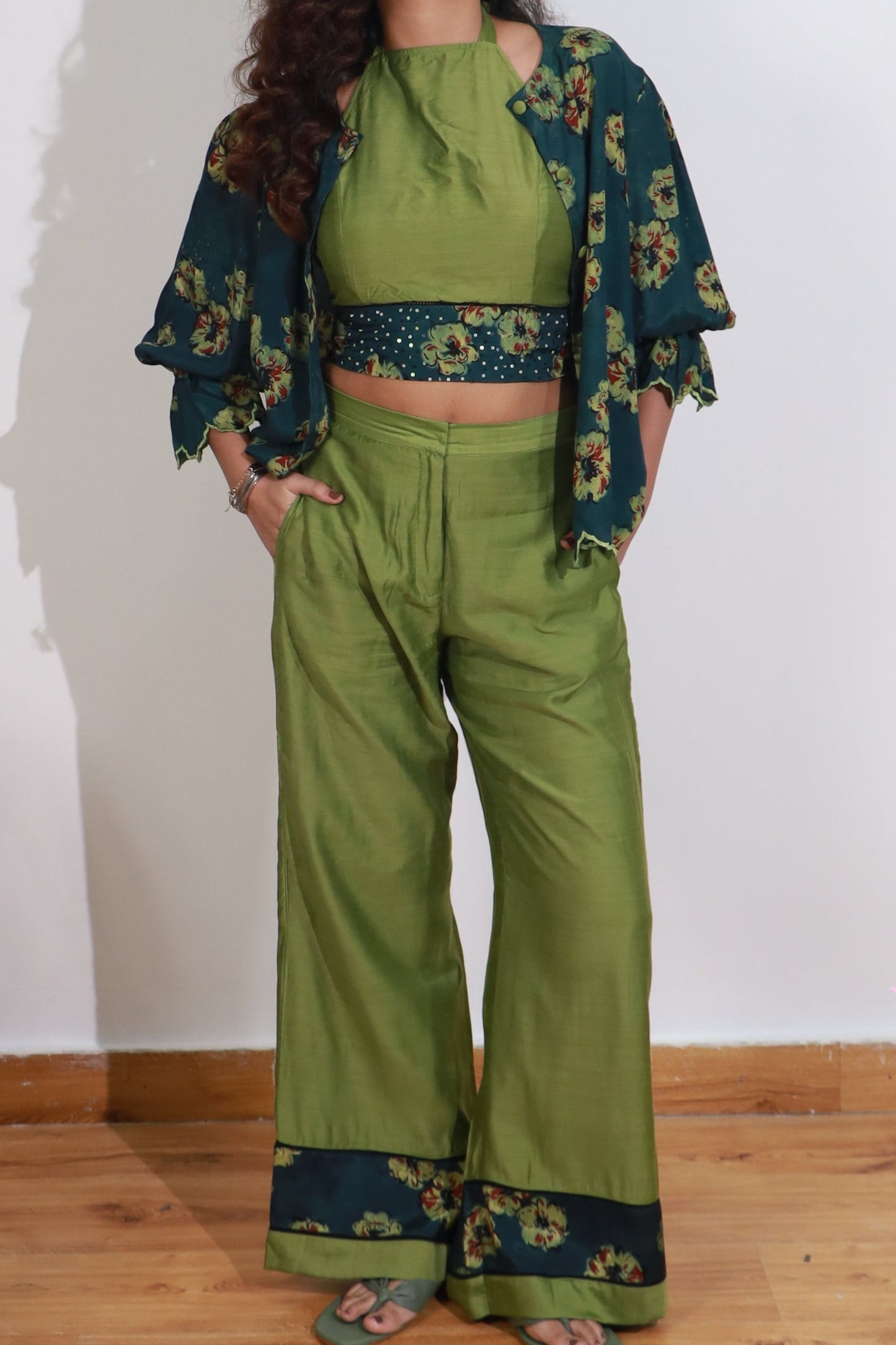 Fern & Pine Green 3-Piece Co-ord Set