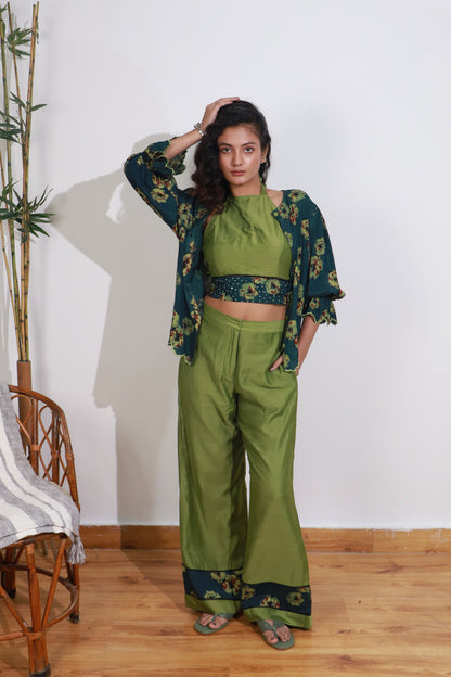 Fern & Pine Green 3-Piece Co-ord Set